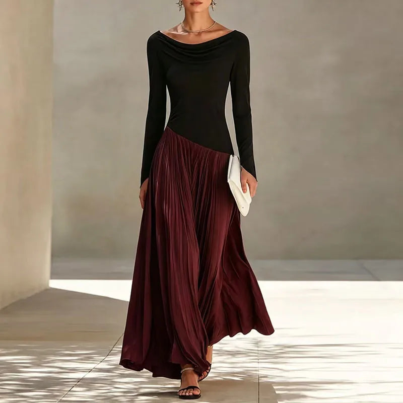 Agnes Flowing Draped Maxi Dress