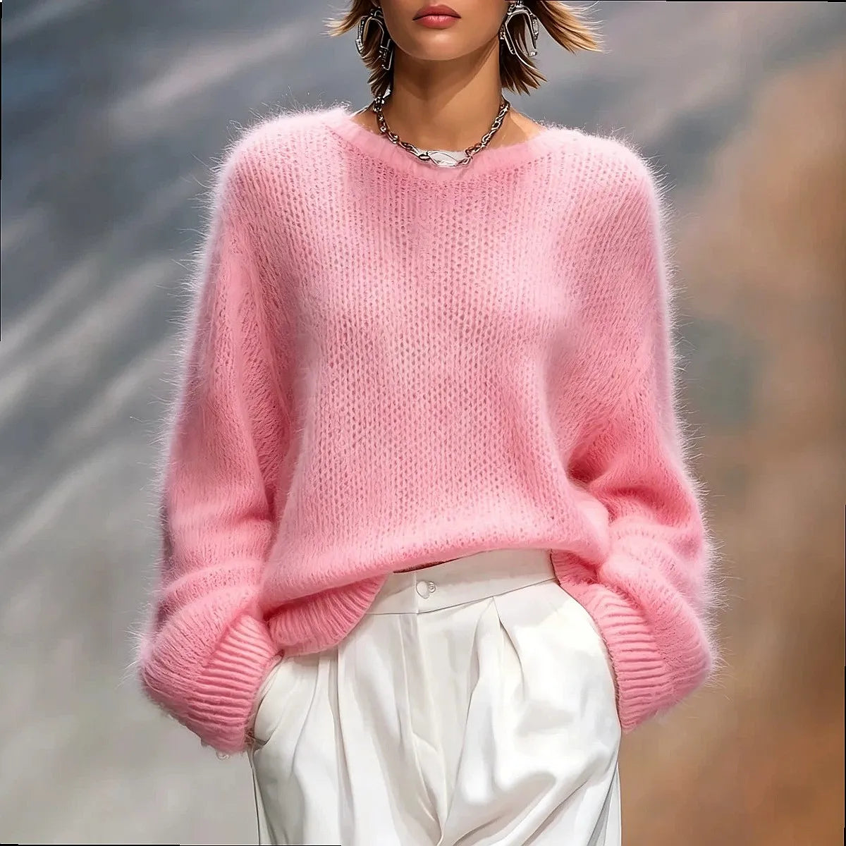 Nadia Brushed Knit Sweater