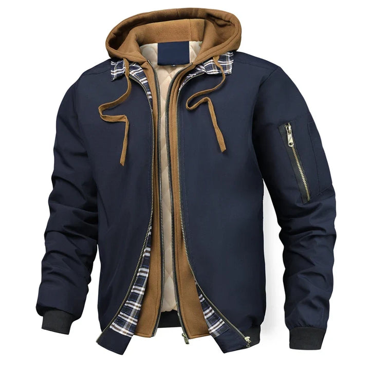 Declan Hooded Bomber Jacket