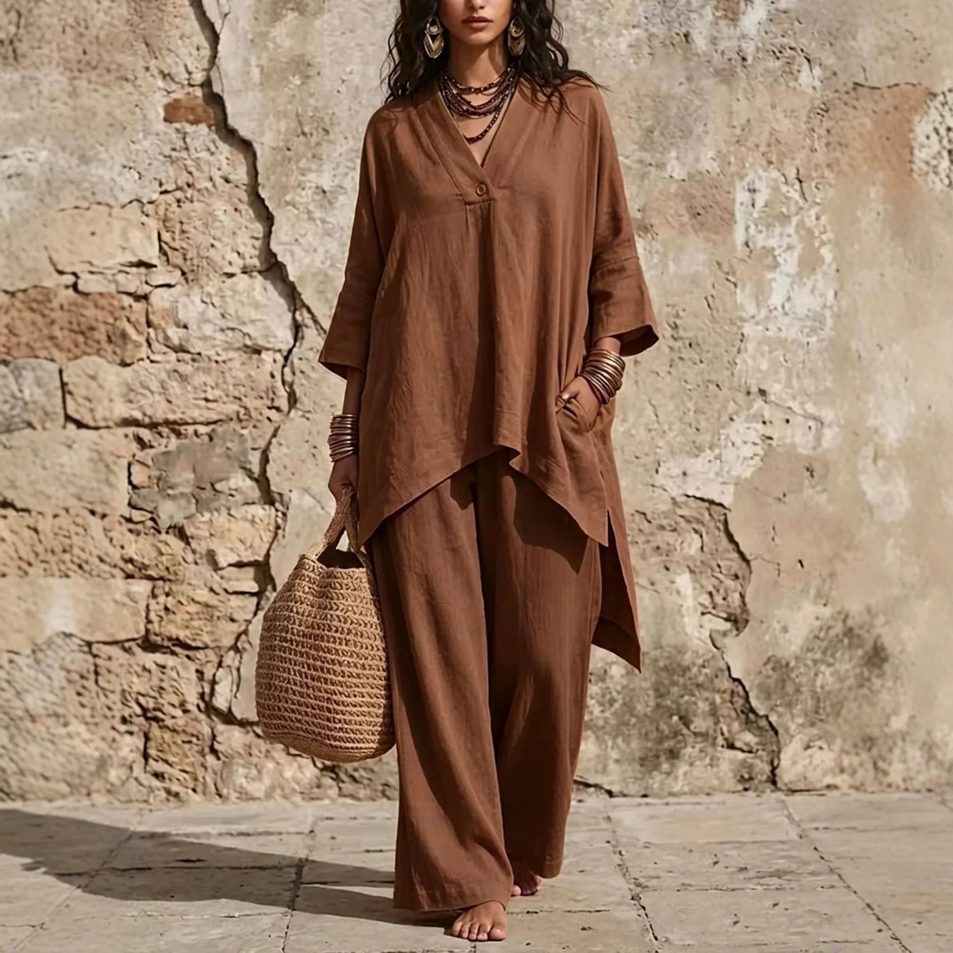 Julia Boho Trouser Set