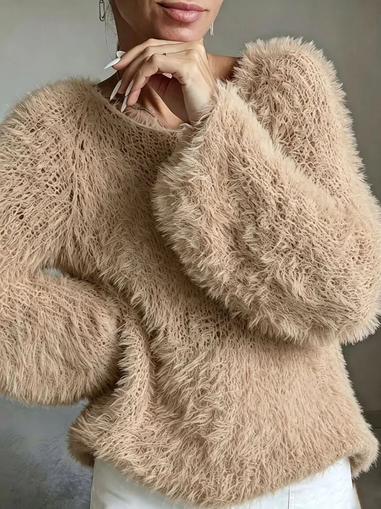 Harper Cozy Fuzzy Knit Sweater