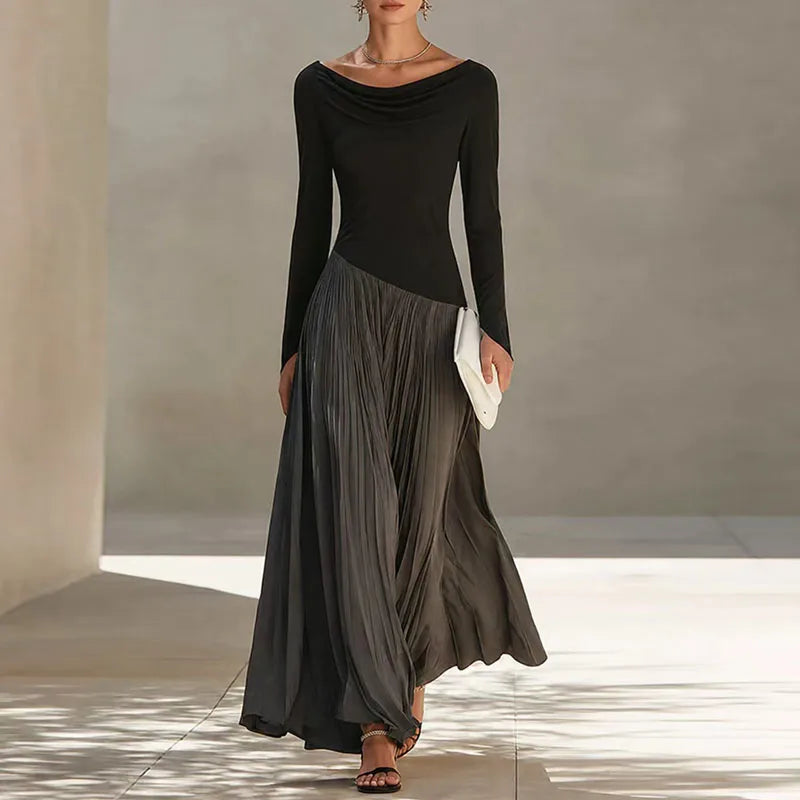 Agnes Flowing Draped Maxi Dress