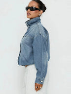 Marlowe Cropped Denim Jacket
