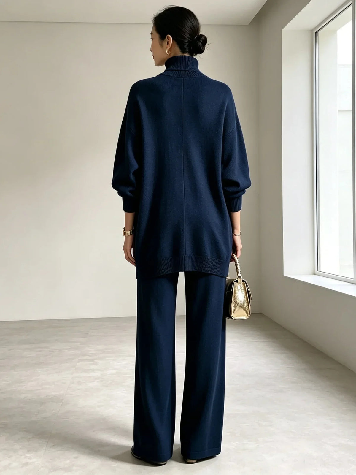 Freya Wrap Front Sweater Set