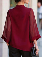 Wren Draped Chiffon Blouse