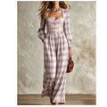 Margot Plaid Wide Leg Jumpsuit