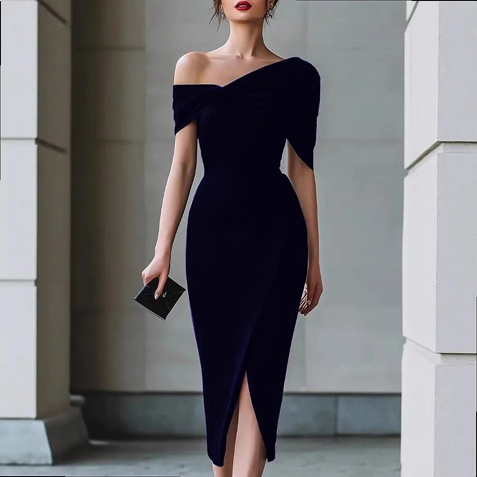 Noelle Off Shoulder Midi Dress