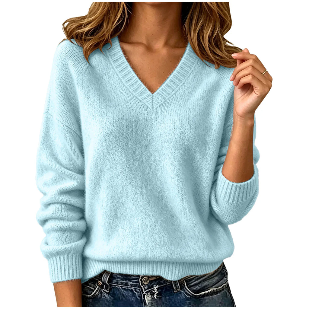 Reese Relaxed V-Neck Sweater