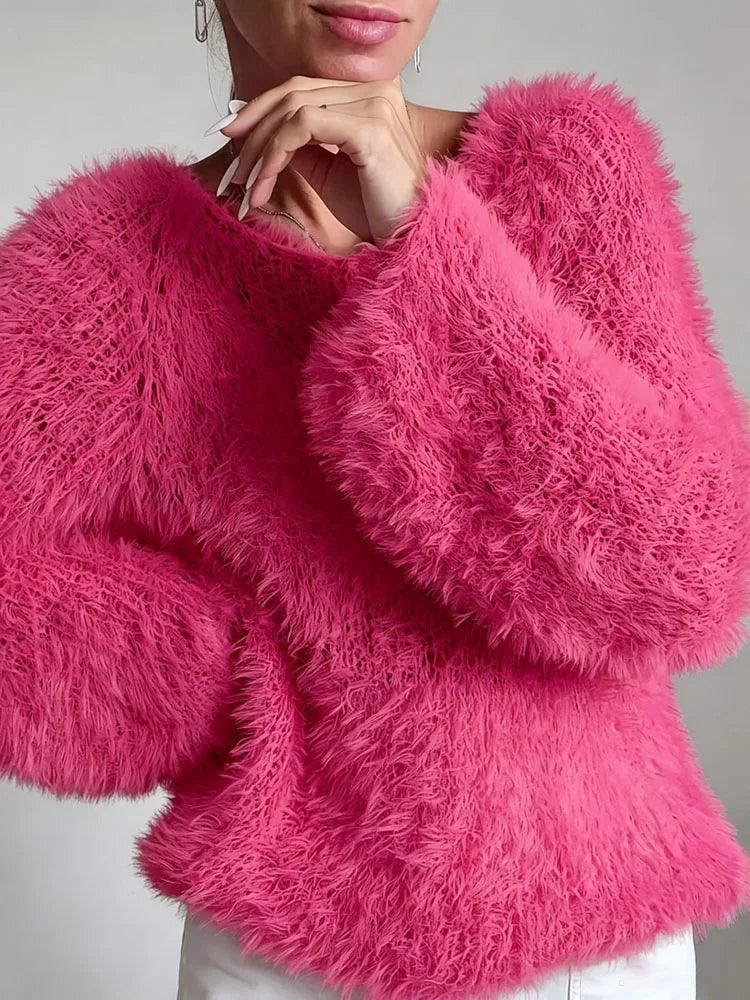 Harper Cozy Fuzzy Knit Sweater