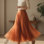 Abigail Pleated Flowy Skirt