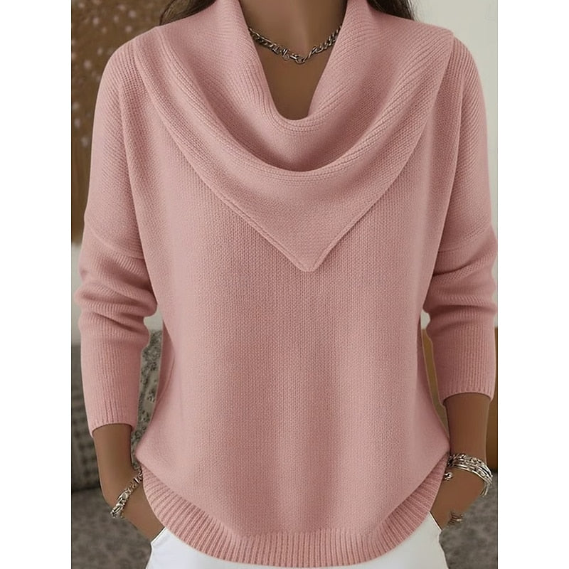 Matilda Elegant Cowl-Neck Sweater