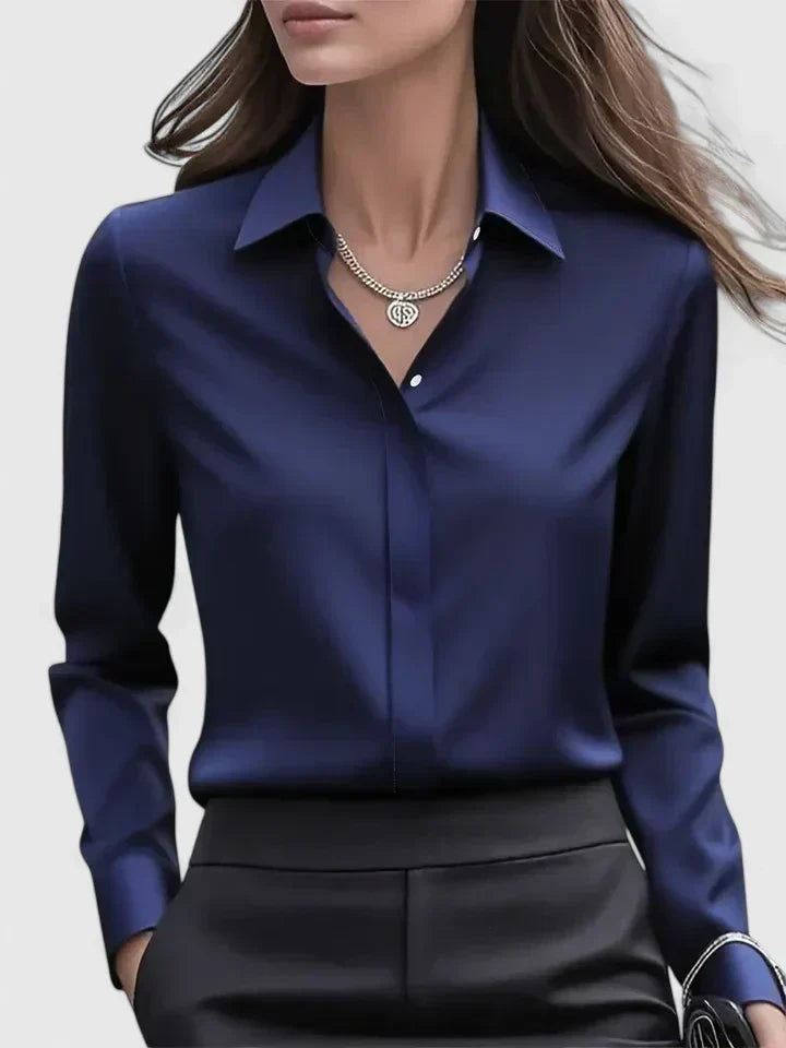 Genevieve Structured Collar Blouse