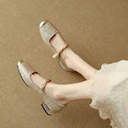 Beatrix Braided Strap Mary Janes