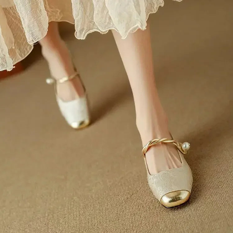 Beatrix Braided Strap Mary Janes