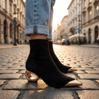 Talia Hollow Ankle Boots
