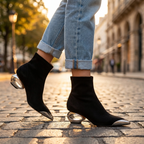 Talia Hollow Ankle Boots
