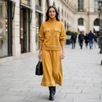 Madona Turtleneck Skirt Set