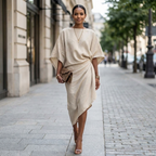 Isolde Batwing Sleeve Midi Dress