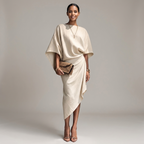 Isolde Batwing Sleeve Midi Dress