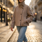 Laureen Funnel Collar Jacket