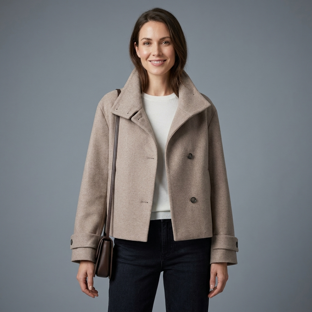 Laureen Funnel Collar Jacket