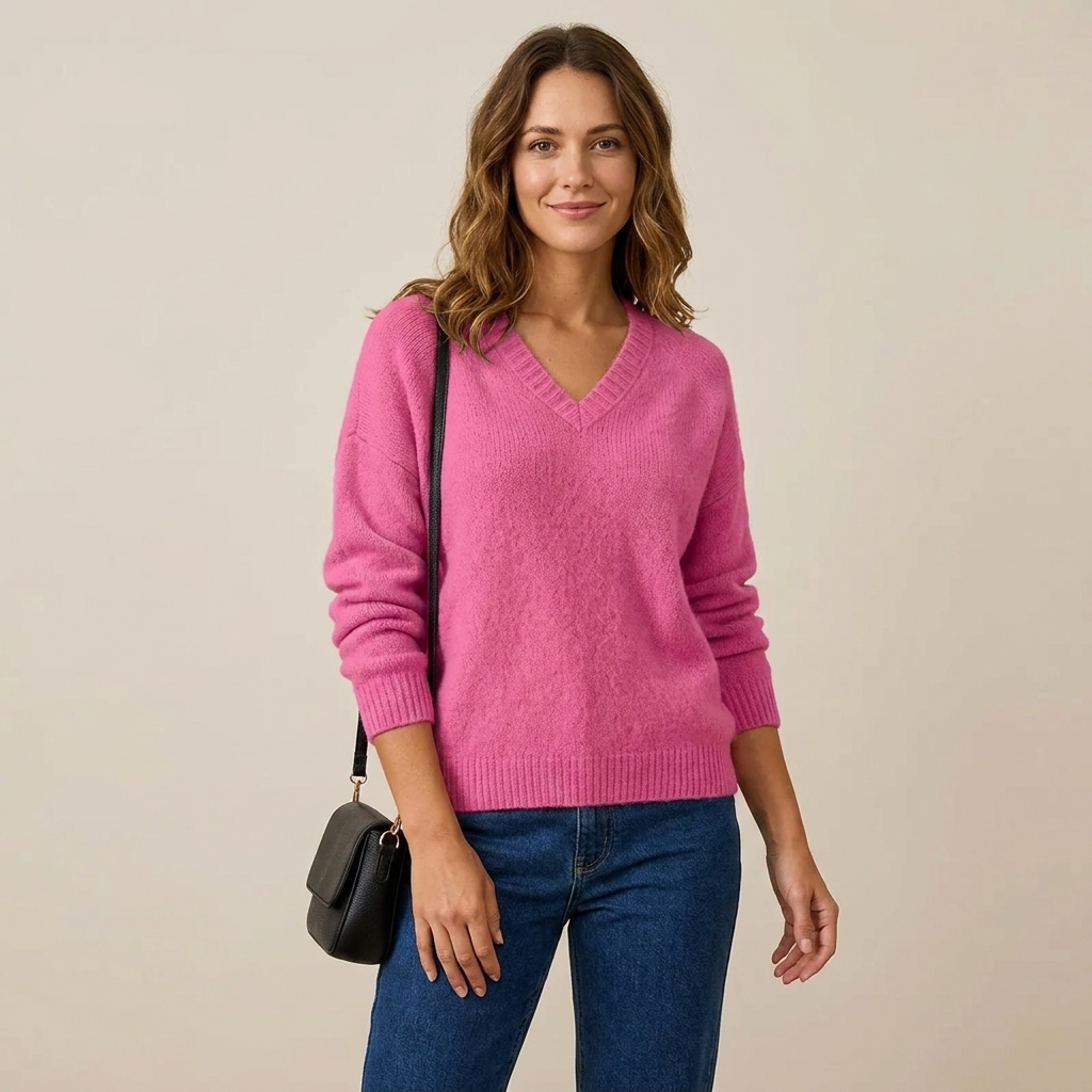 Reese Relaxed V-Neck Sweater