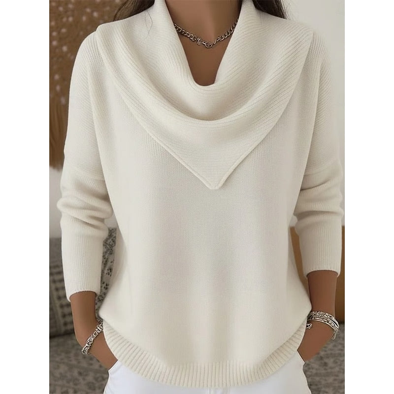 Matilda Elegant Cowl-Neck Sweater