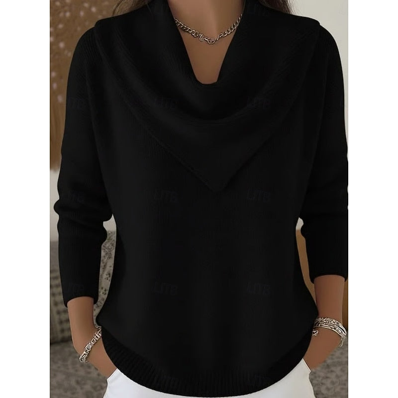 Matilda Elegant Cowl-Neck Sweater